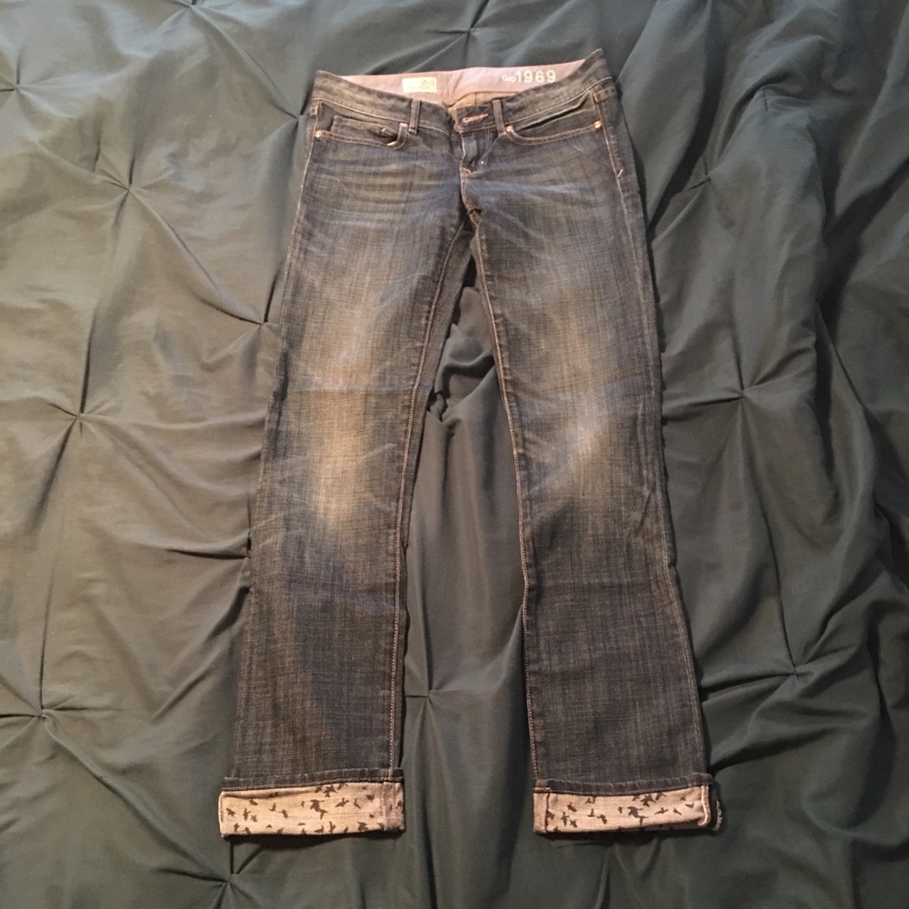 GUC Gap real straight jeans with cuff